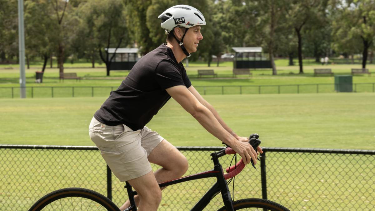 Bike rider in melbourne