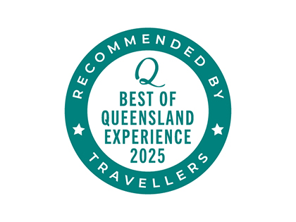 Travellers 2025 award for best of Queensland experience.