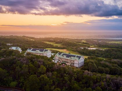 Aerfial view of the villas at Cape Schanck resort. 