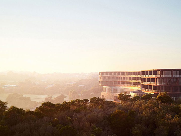 RACV Cape Schanck Resort at sunrise.