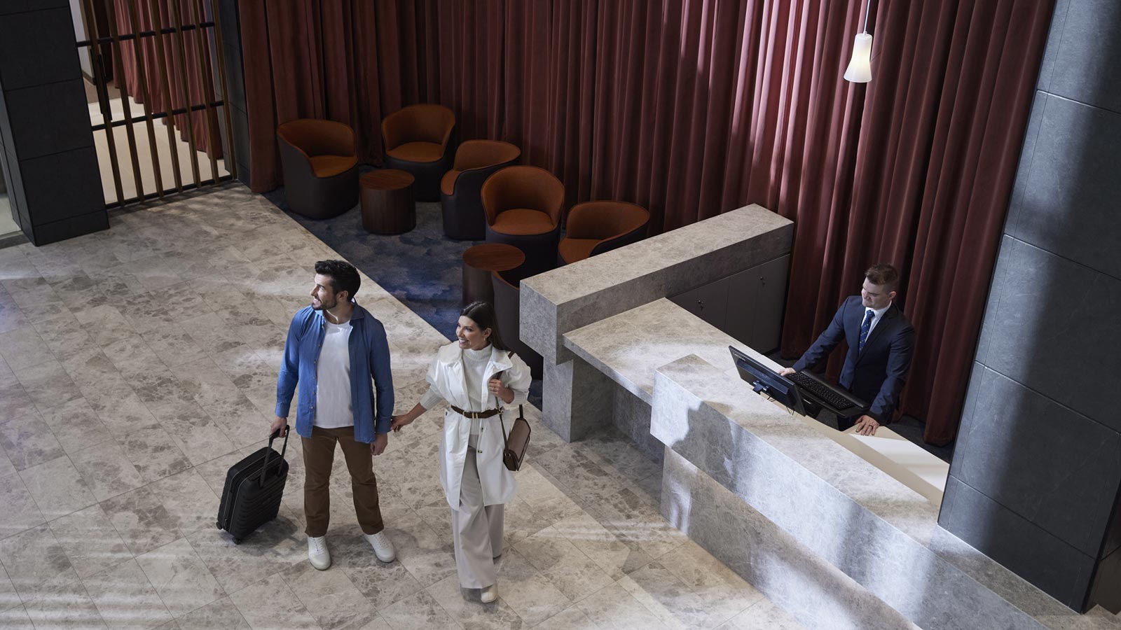 Couple in RACV City Club reception