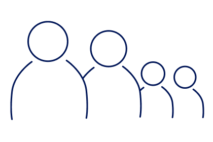 Icon representing family cars