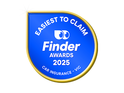 Finder 2025 award for easiest to claim car insurance, Victoria.