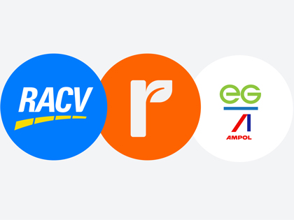 Three logos for fuel vouchers