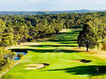 Golf course at RACV Goldfields Resort.