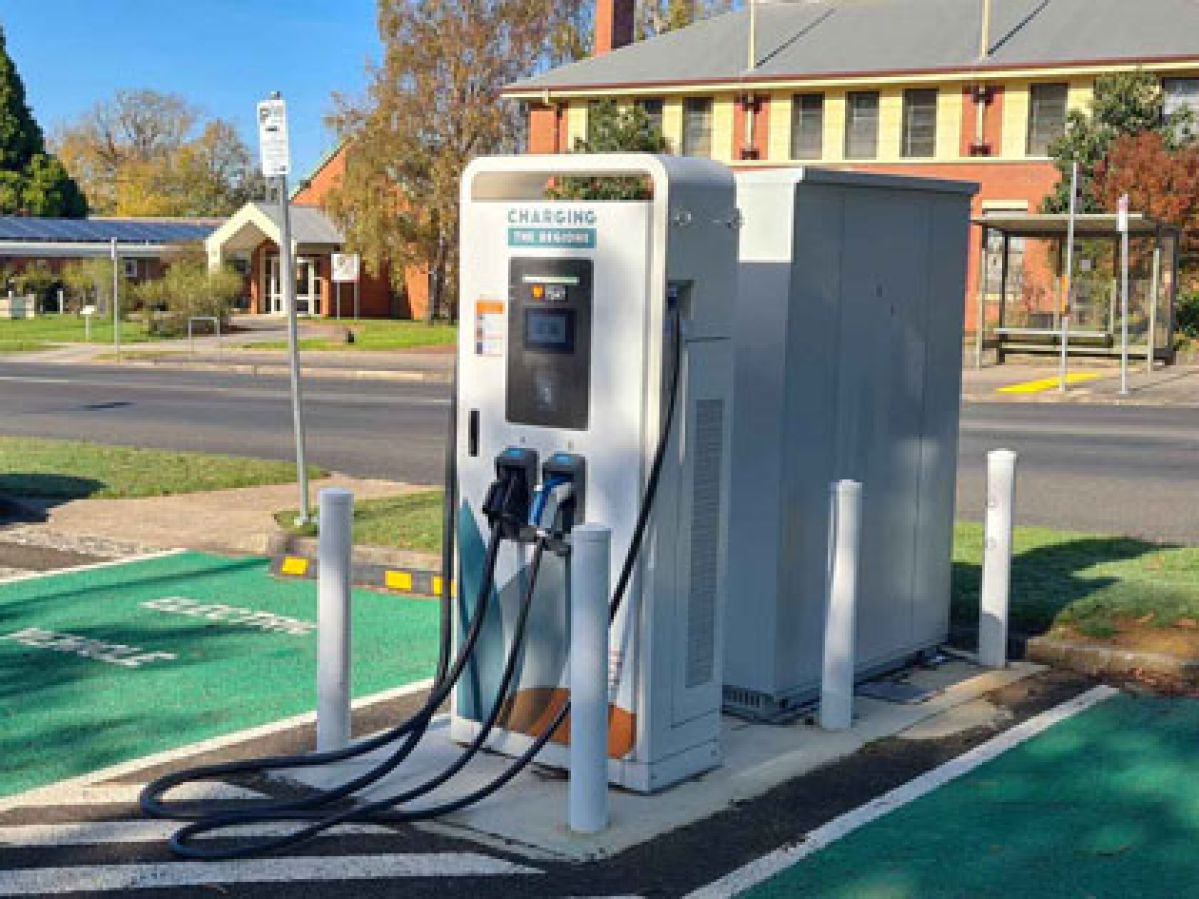 EV charging station in Gippsland