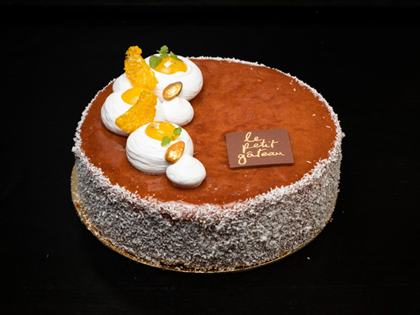 The Orange Almond Cake at Le Petit Gateau.
