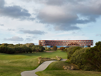 Winding path leading to RACV Cape Schanck Resort.