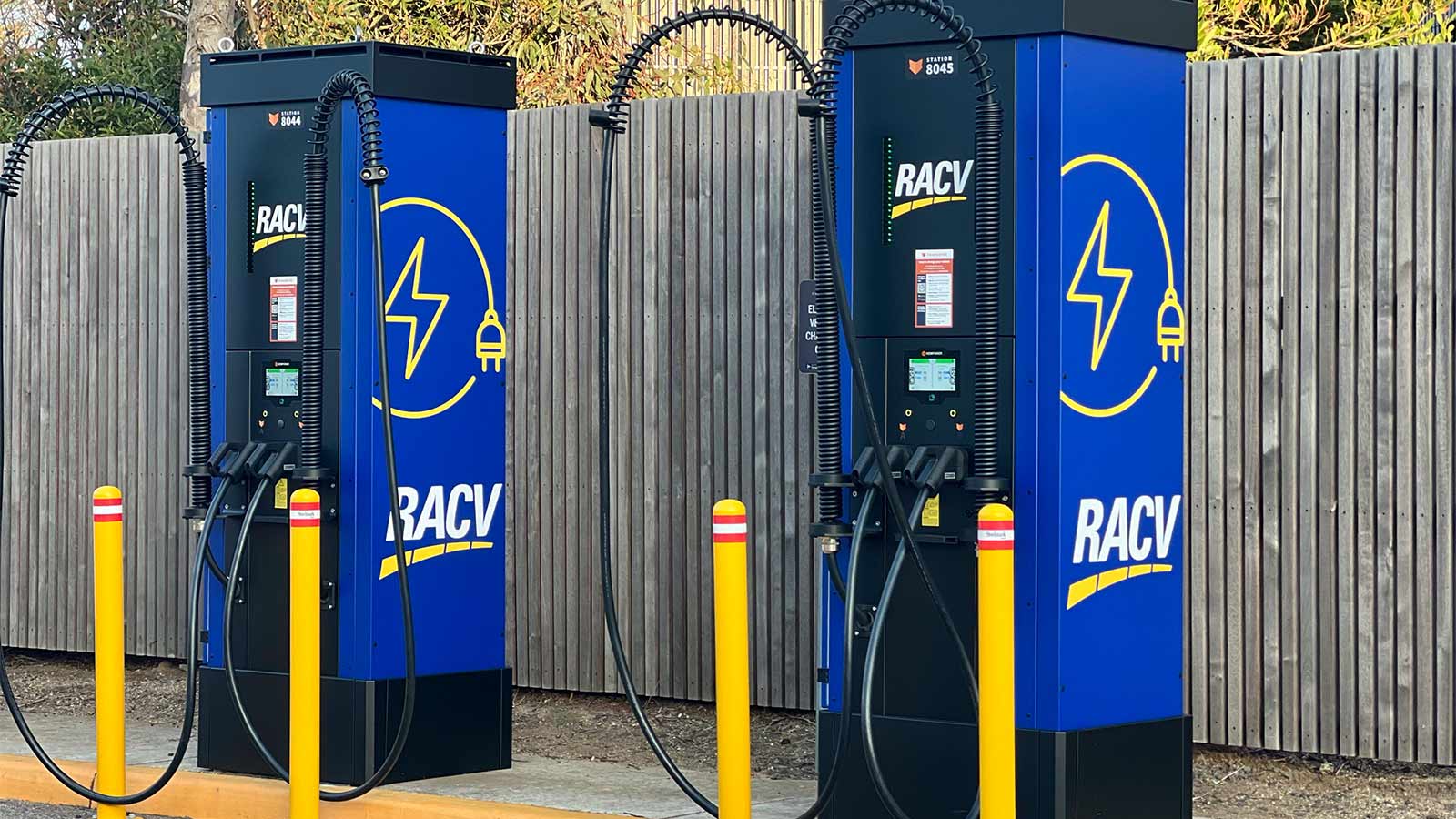 RACV Electric vehicle chargers