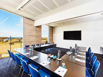 Zeally 3 room at RACV Torquay Resort, set up in a U-shape.